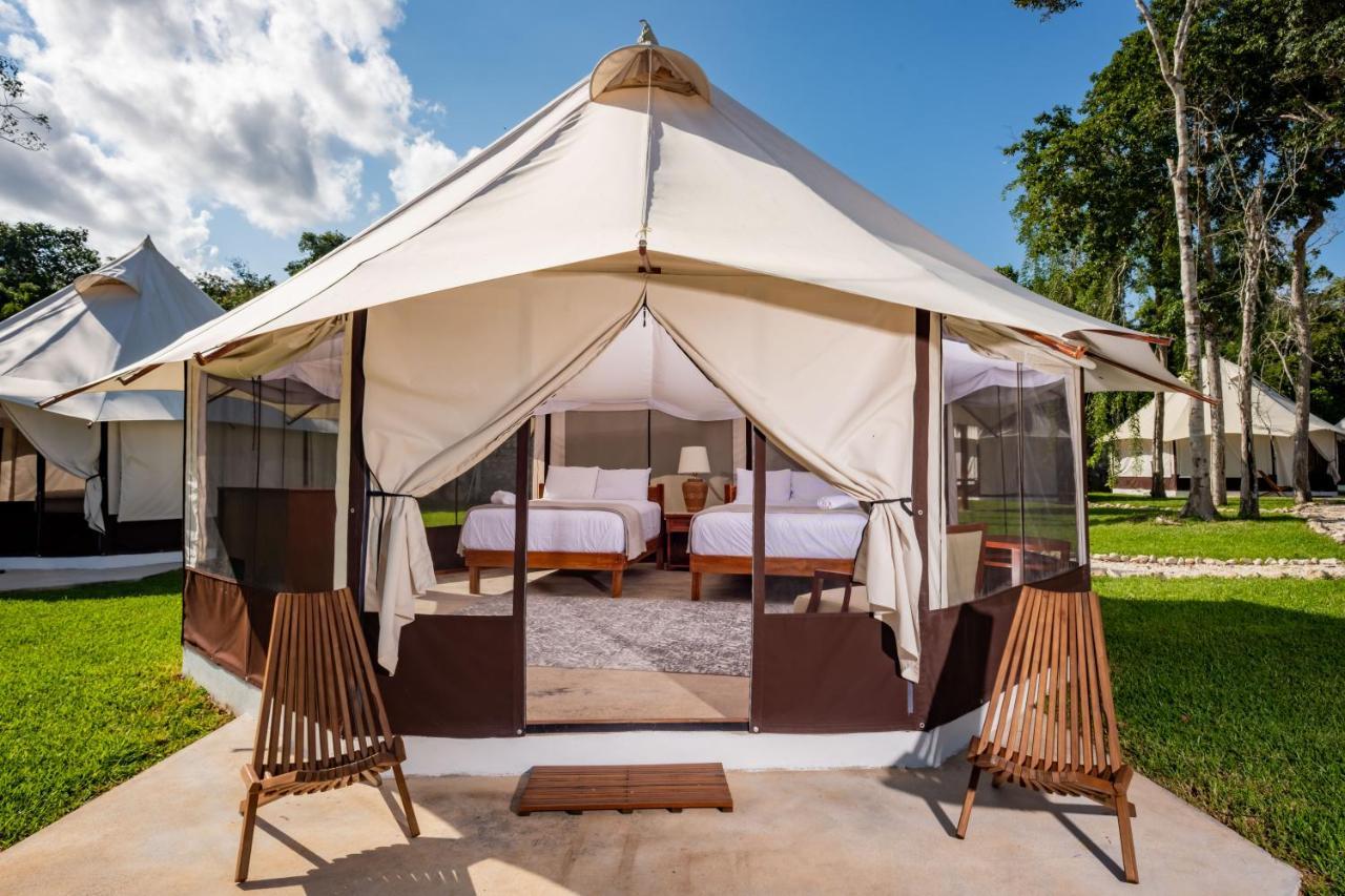 Hotel Xakluum Eco Glampings Puerto Morelos Zewnętrze zdjęcie