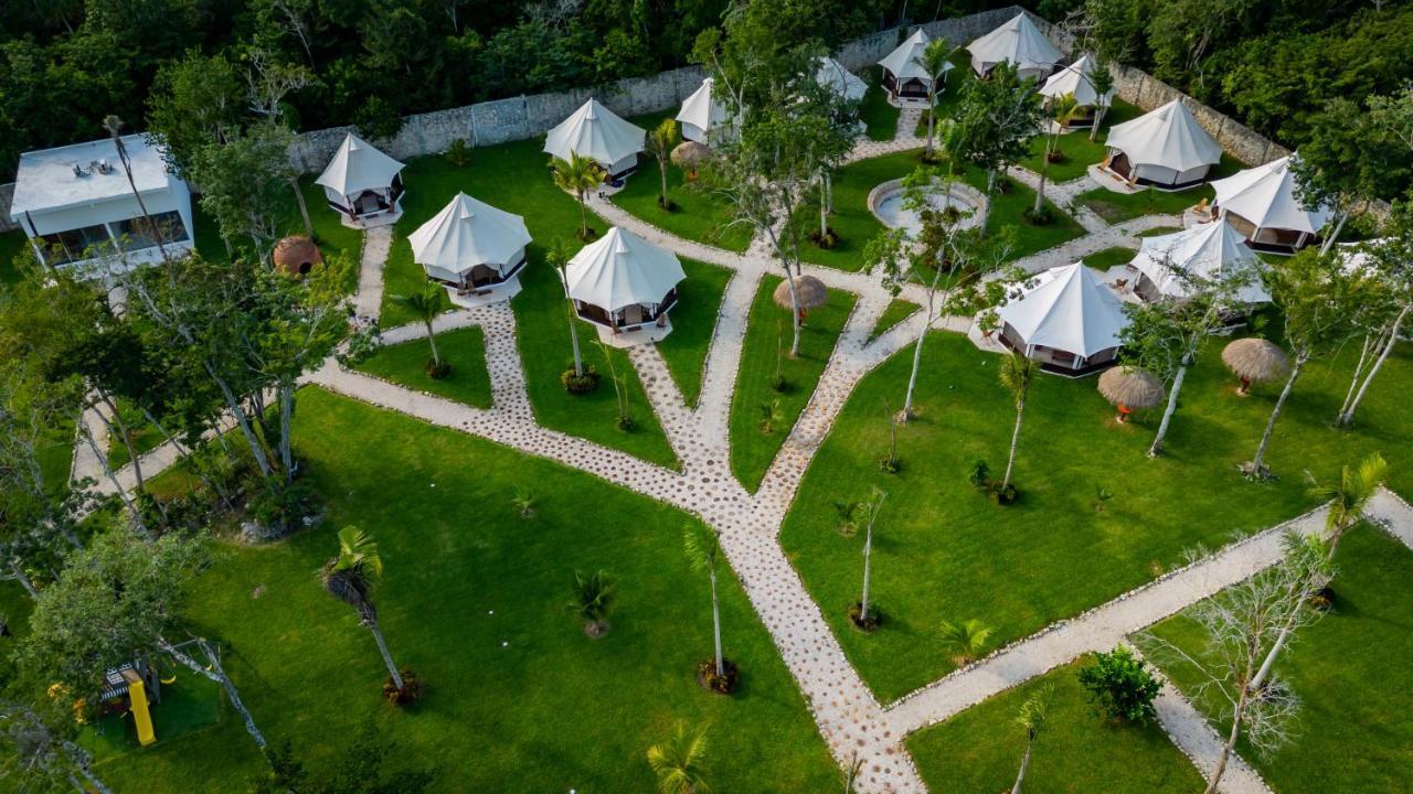Hotel Xakluum Eco Glampings Puerto Morelos Zewnętrze zdjęcie