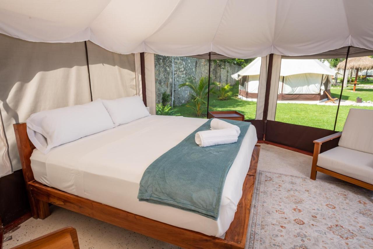 Hotel Xakluum Eco Glampings Puerto Morelos Zewnętrze zdjęcie