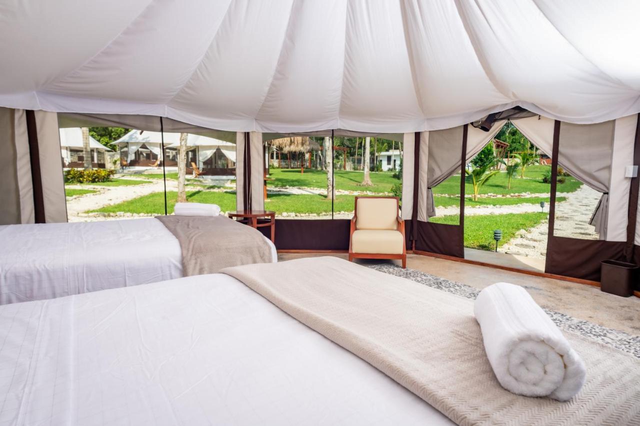 Hotel Xakluum Eco Glampings Puerto Morelos Zewnętrze zdjęcie