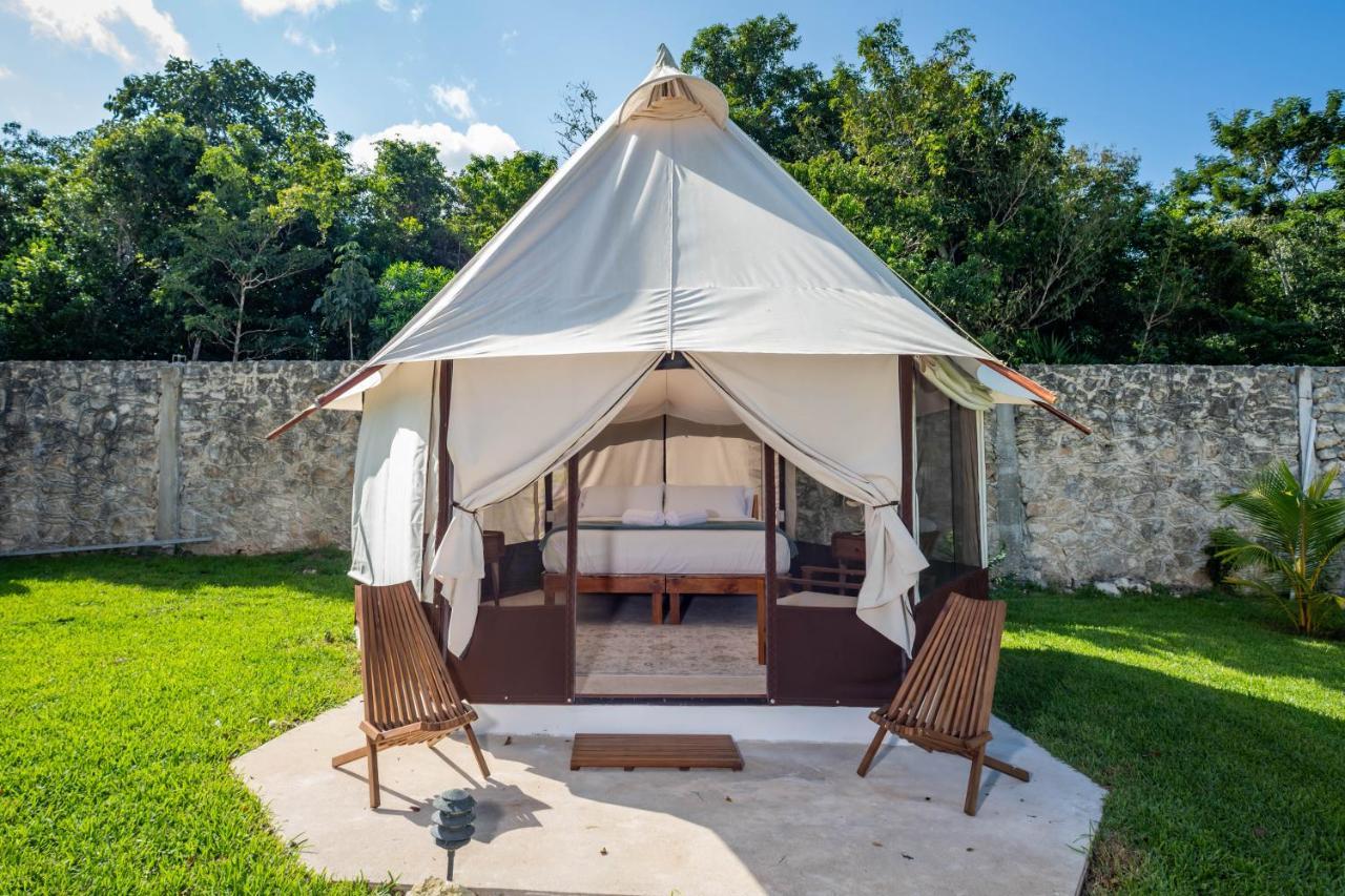 Hotel Xakluum Eco Glampings Puerto Morelos Zewnętrze zdjęcie