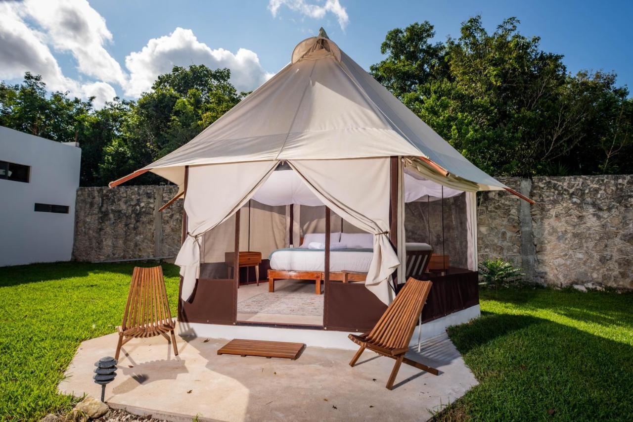 Hotel Xakluum Eco Glampings Puerto Morelos Zewnętrze zdjęcie