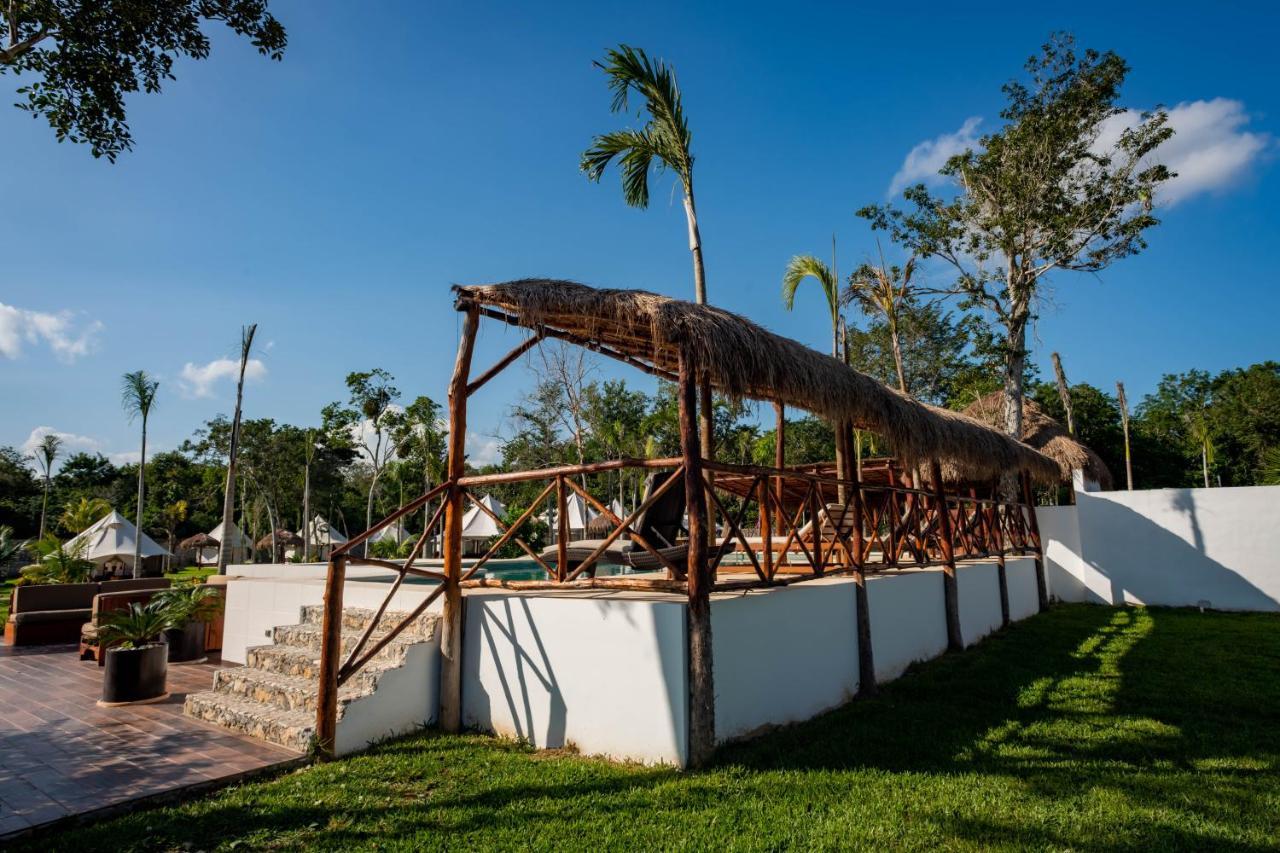 Hotel Xakluum Eco Glampings Puerto Morelos Zewnętrze zdjęcie