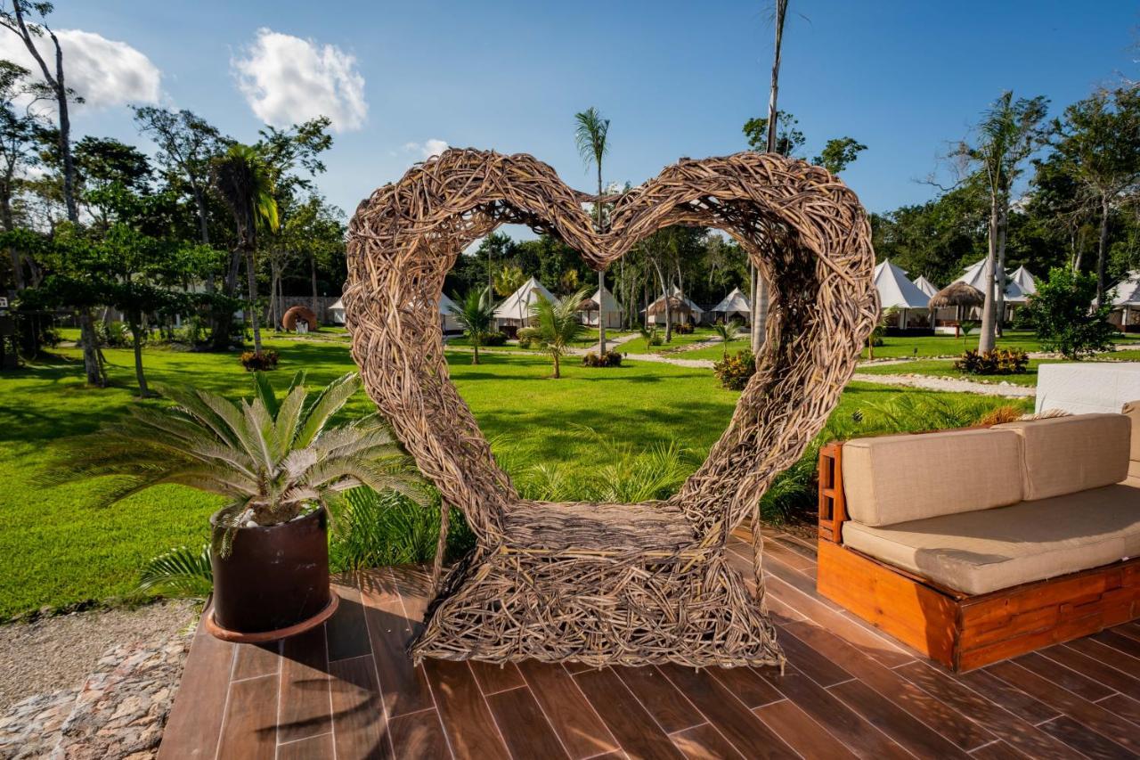 Hotel Xakluum Eco Glampings Puerto Morelos Zewnętrze zdjęcie