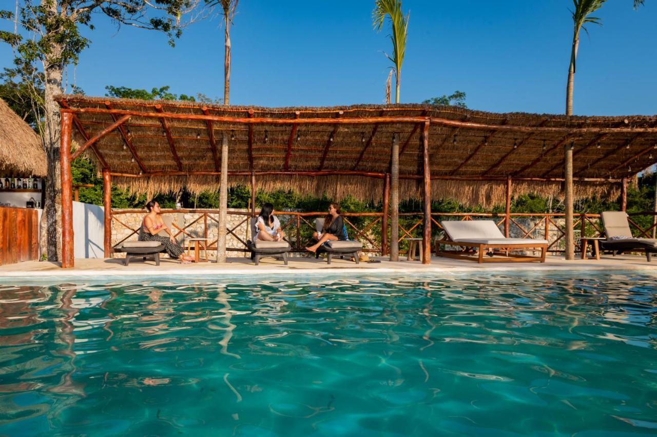 Hotel Xakluum Eco Glampings Puerto Morelos Zewnętrze zdjęcie