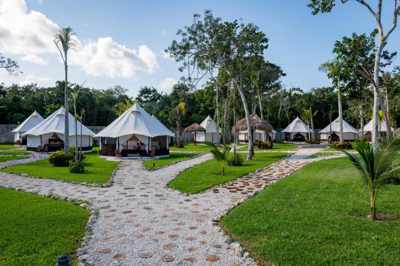 Hotel Xakluum Eco Glampings Puerto Morelos Zewnętrze zdjęcie