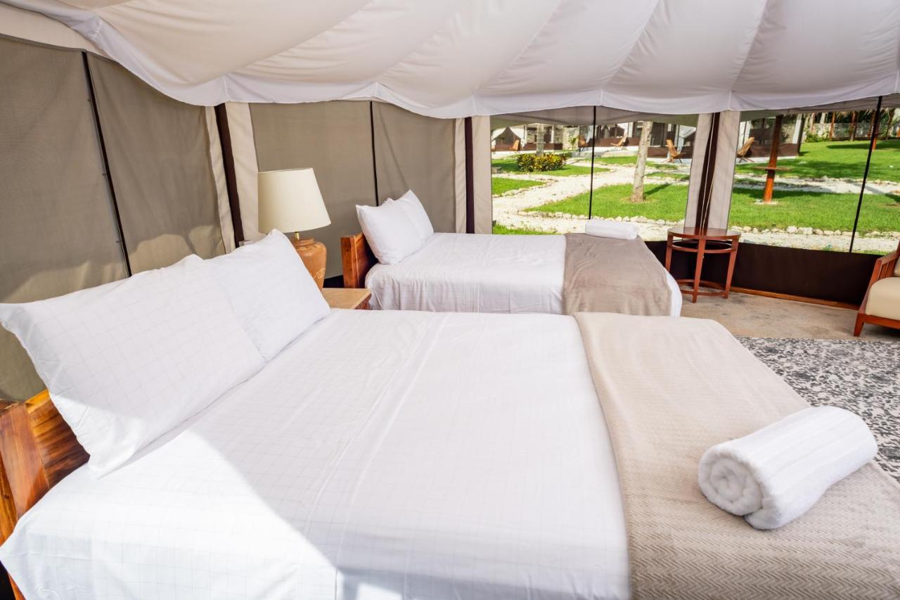 Hotel Xakluum Eco Glampings Puerto Morelos Zewnętrze zdjęcie