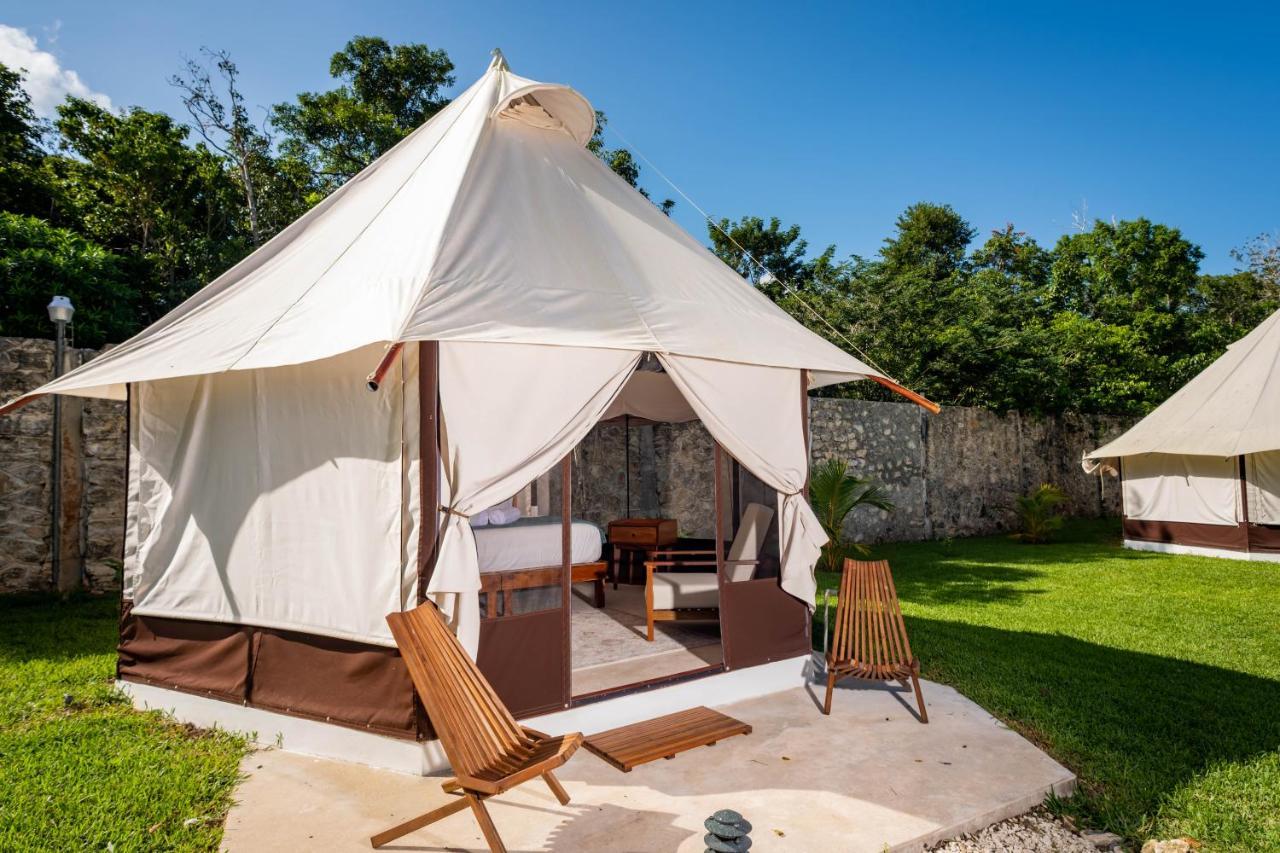 Hotel Xakluum Eco Glampings Puerto Morelos Zewnętrze zdjęcie