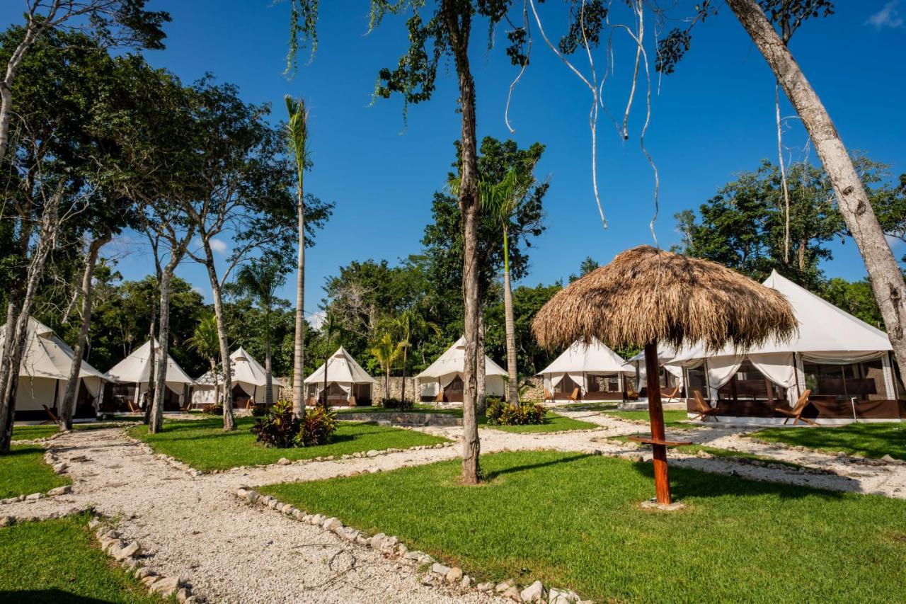 Hotel Xakluum Eco Glampings Puerto Morelos Zewnętrze zdjęcie