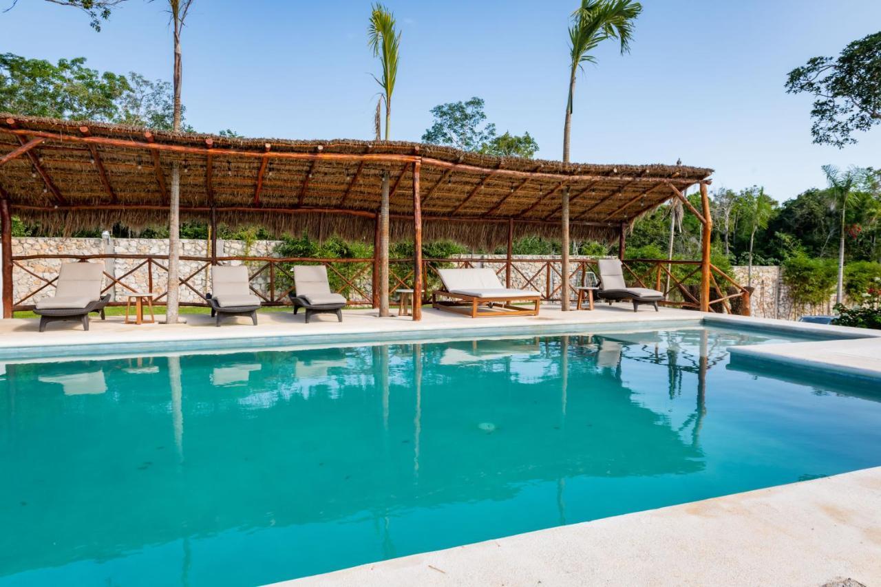 Hotel Xakluum Eco Glampings Puerto Morelos Zewnętrze zdjęcie