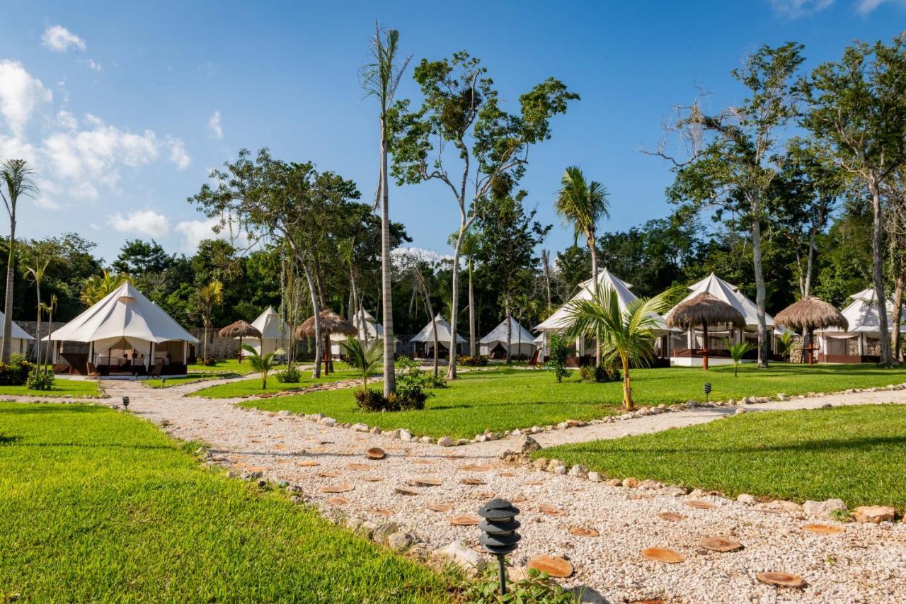 Hotel Xakluum Eco Glampings Puerto Morelos Zewnętrze zdjęcie