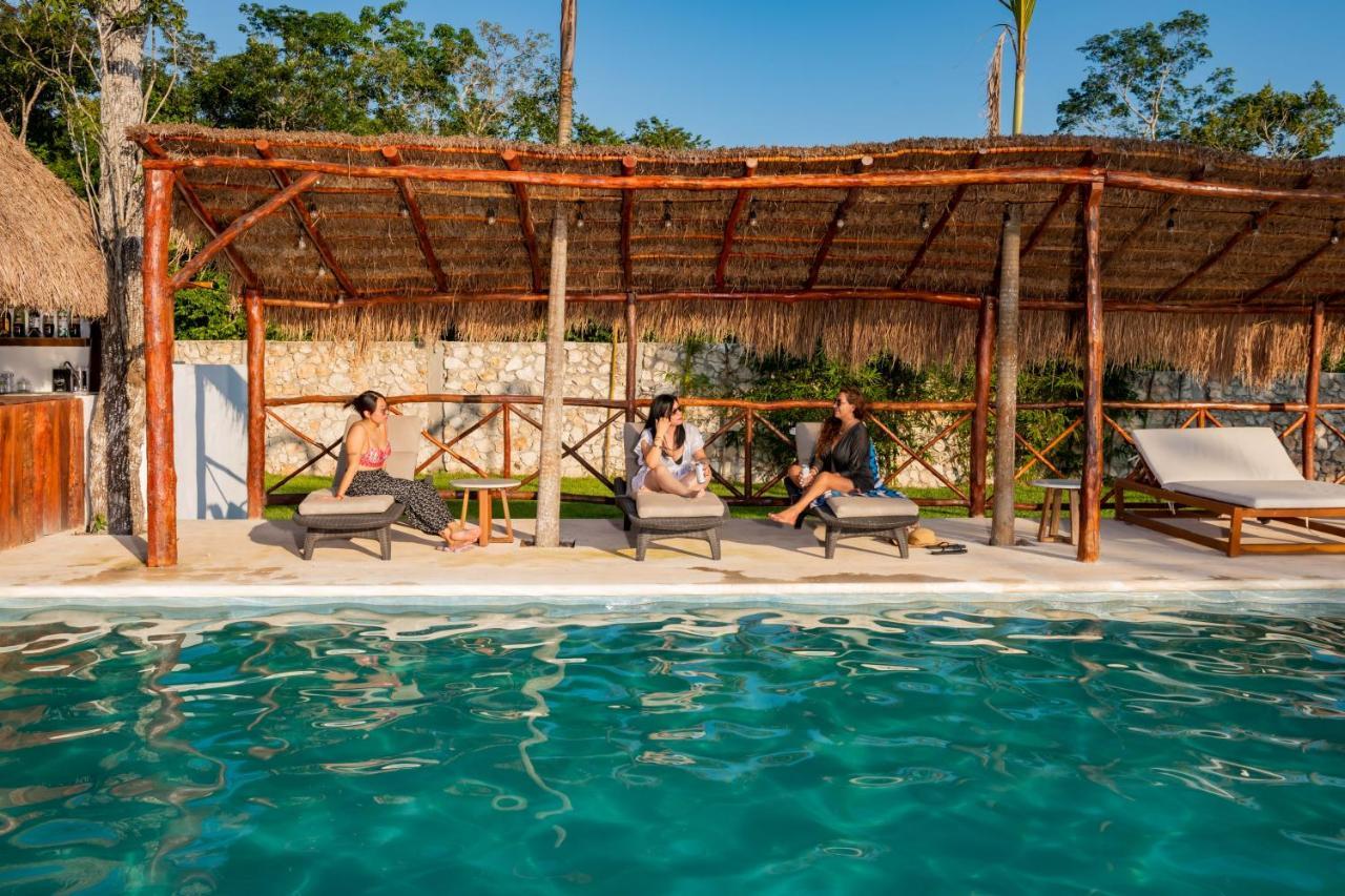 Hotel Xakluum Eco Glampings Puerto Morelos Zewnętrze zdjęcie