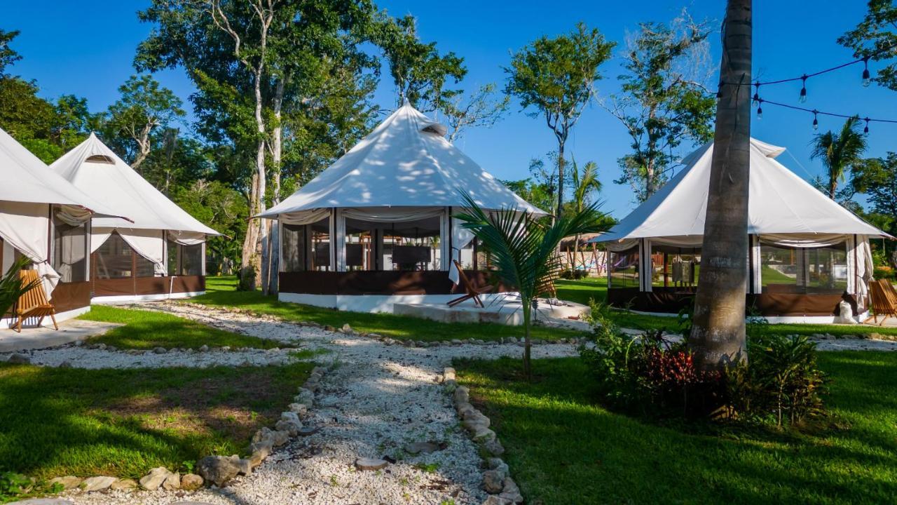 Hotel Xakluum Eco Glampings Puerto Morelos Zewnętrze zdjęcie