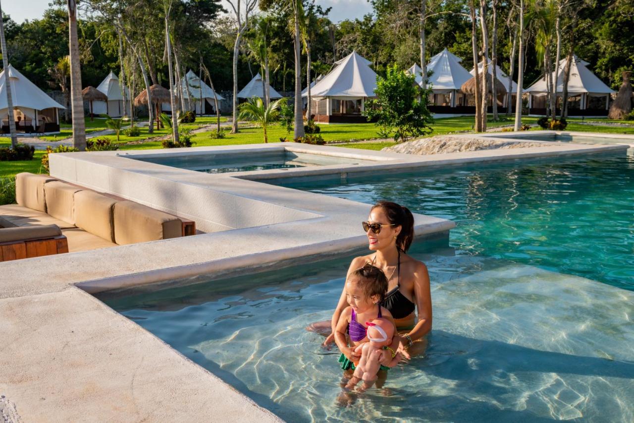 Hotel Xakluum Eco Glampings Puerto Morelos Zewnętrze zdjęcie