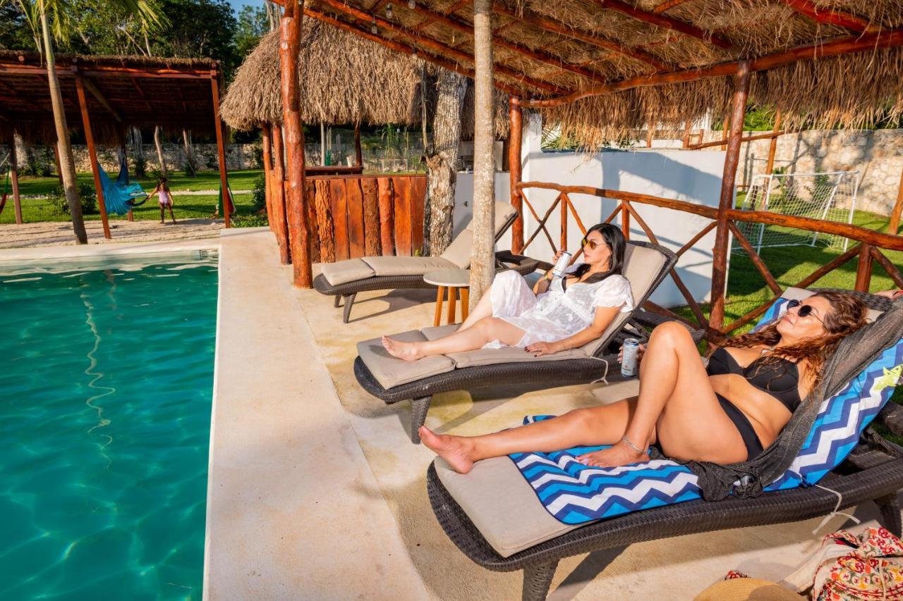 Hotel Xakluum Eco Glampings Puerto Morelos Zewnętrze zdjęcie