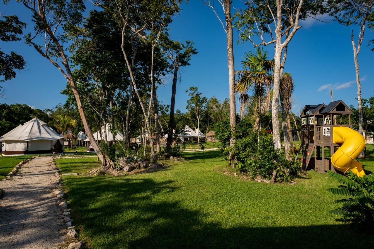 Hotel Xakluum Eco Glampings Puerto Morelos Zewnętrze zdjęcie