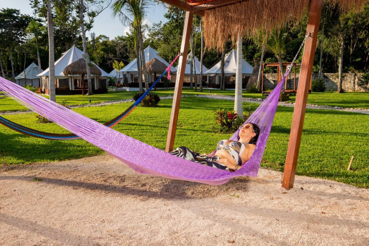 Hotel Xakluum Eco Glampings Puerto Morelos Zewnętrze zdjęcie