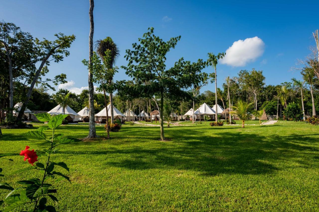 Hotel Xakluum Eco Glampings Puerto Morelos Zewnętrze zdjęcie