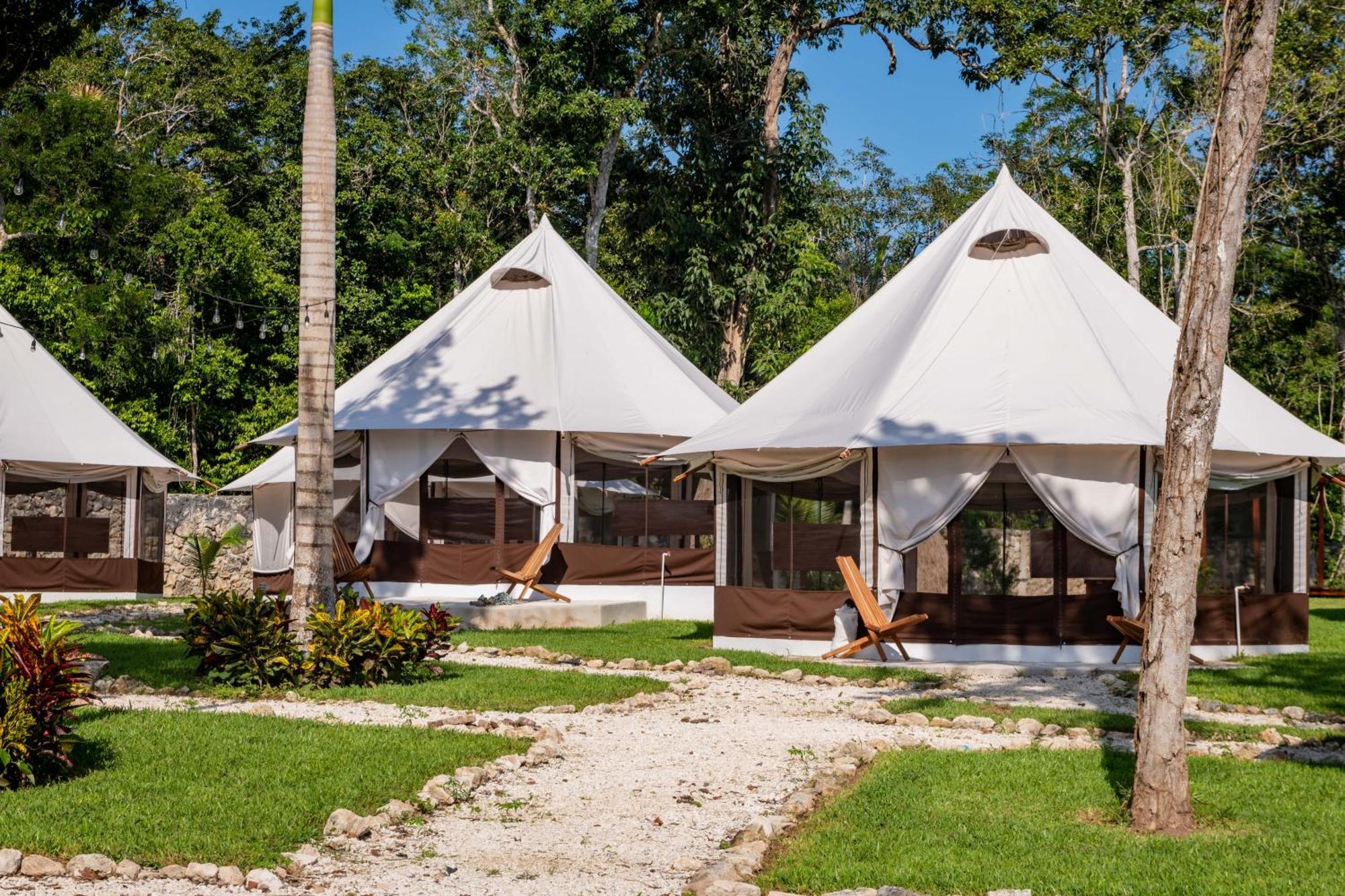 Hotel Xakluum Eco Glampings Puerto Morelos Zewnętrze zdjęcie